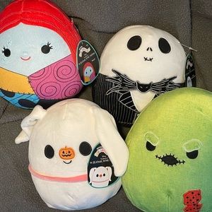 Squishmallows Nightmare Before Christmas - Jack, Sally, Zero, Oogie Boogie - SET